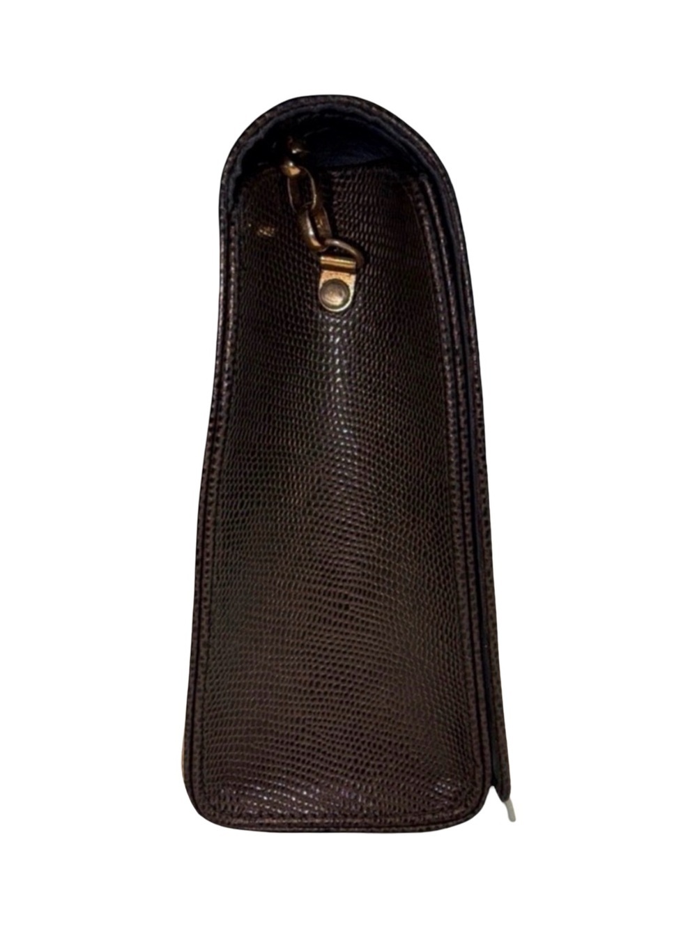 RODO Italy Structured Hard Case Evening Bag I Gold Link Strap | NWOT - Picture 4 of 12